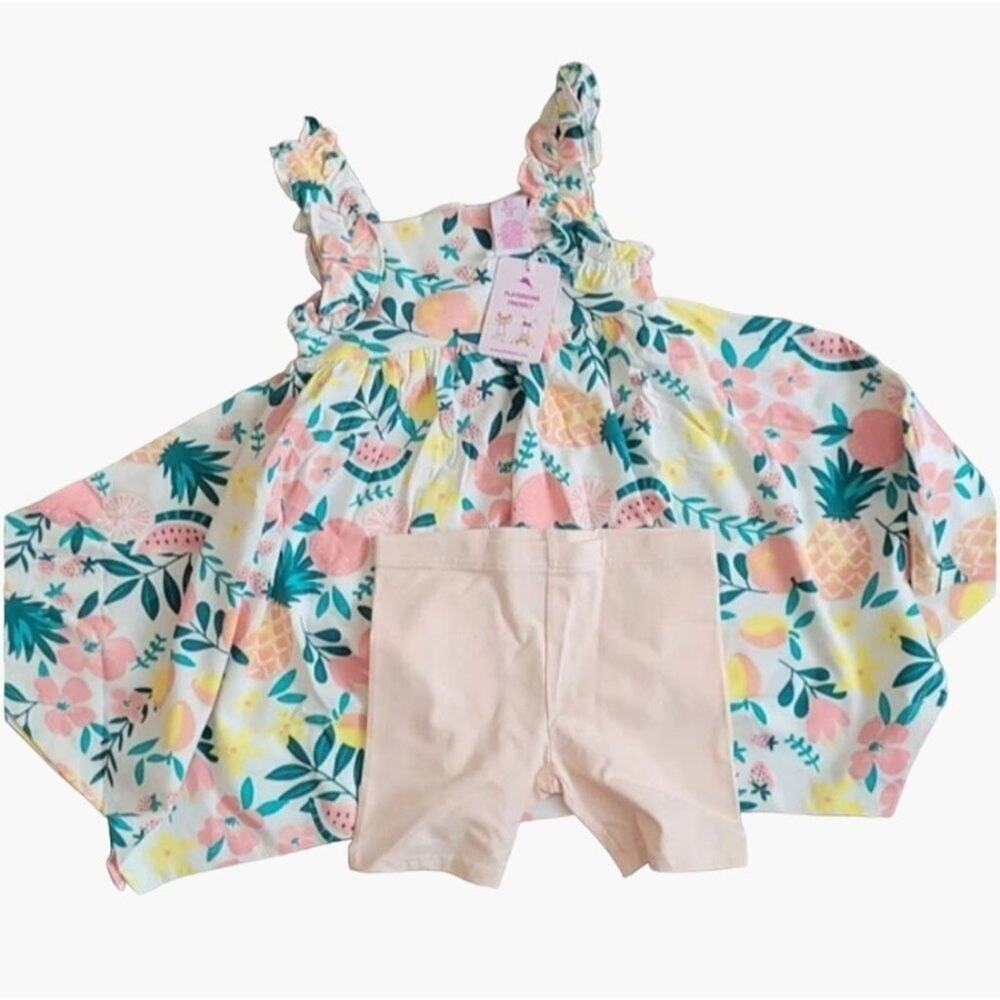 Tommy Bahama Playground Friendly Play Dress with Shorts Size 24 months 2 sets av